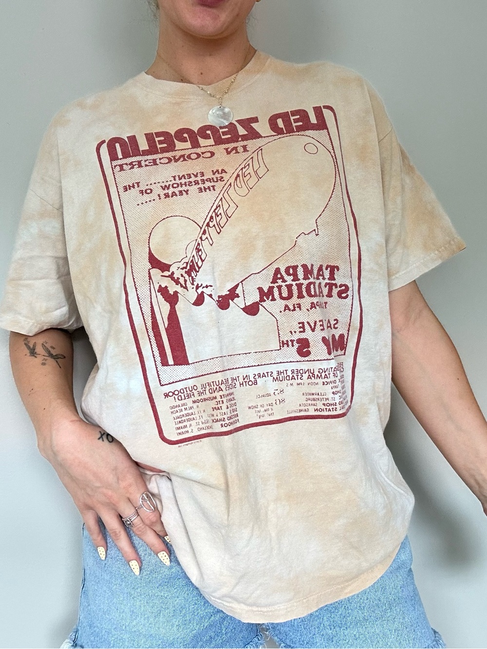 Led Zeppelin Tie Dye Graphic Tshirt
